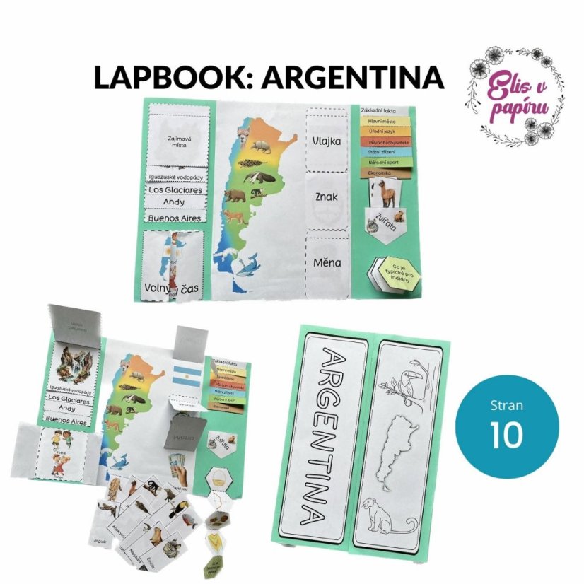 Cesta do Argentiny - komplexní soubor pro děti, které je seznámí s Argentinou - pracovní listy, kvízy, tipy na aktivity s dětmi, stezky