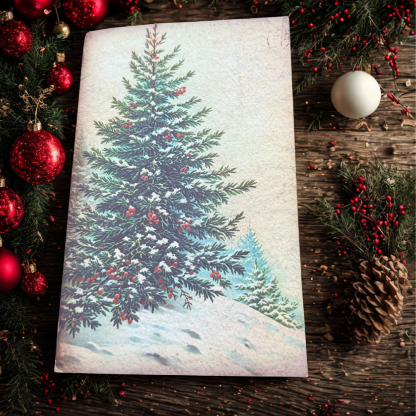 Vintage sešit se stromečky