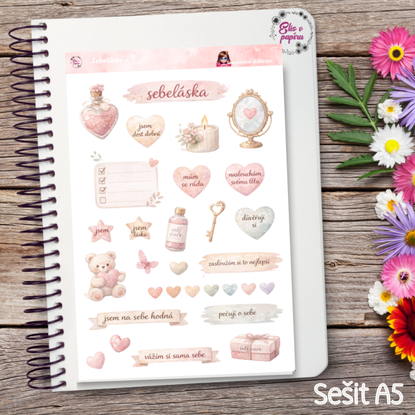 Sebeláska | Samolepky do diáře