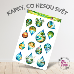 Kapky, co nesou svět | Samolepky do diáře
