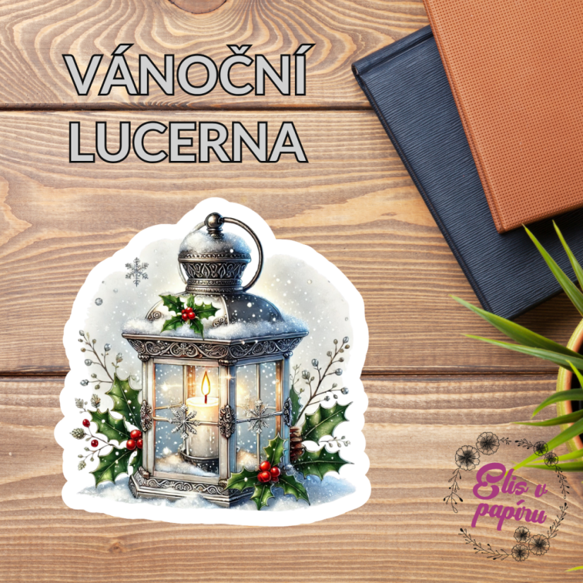 Vánoční lucerna | Samolepky do diáře