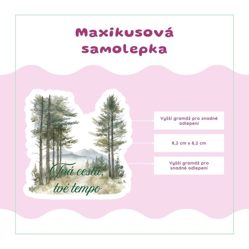 Tvá cesta, tvé tempo | Samolepka do diáře