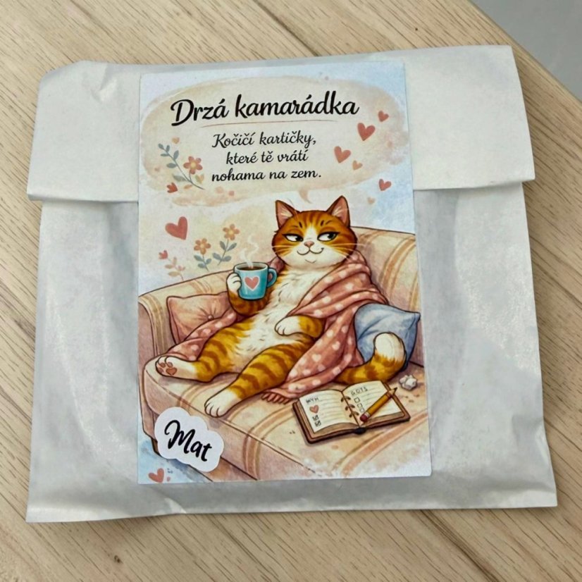 Drzá kamarádka | Velké kusové samolepky afirmačních kartiček