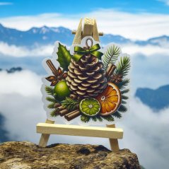 Kořeněná krása zimy | Maxi kusová samolepka pro diář i scrapbook