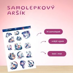 Kočičí galaxie | Samolepky do diáře