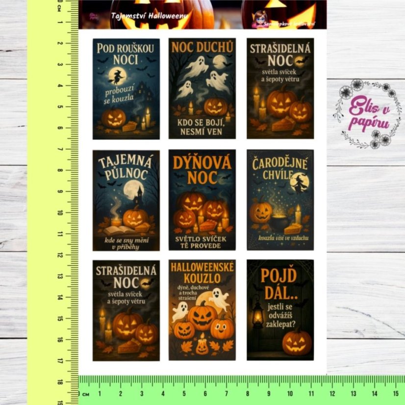 Tajemství Halloweenu | Samolepky do diáře