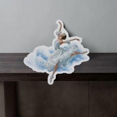 Baletka v oblacích | Samolepka do diáře