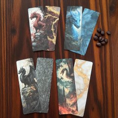 Dračí záložky do knihy | Sada knižních záložek