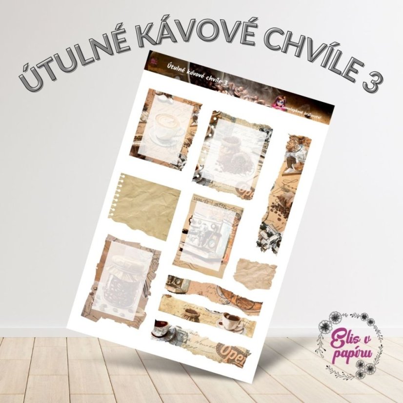 Útulné kávové chvíle 3 | Samolepky do diáře