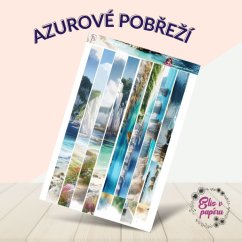 Azurové pobřeží | Samolepky do diáře