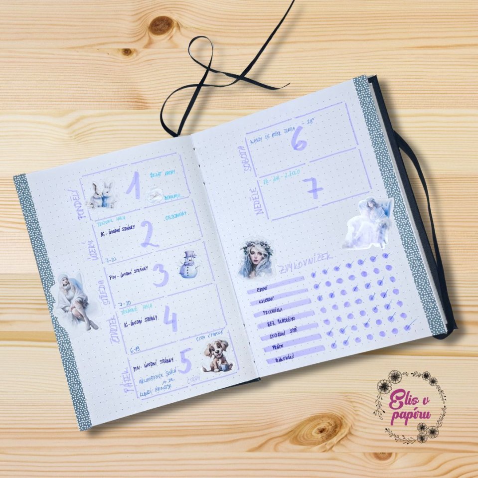 Plánuj kreativně se samolepkami do diáře.