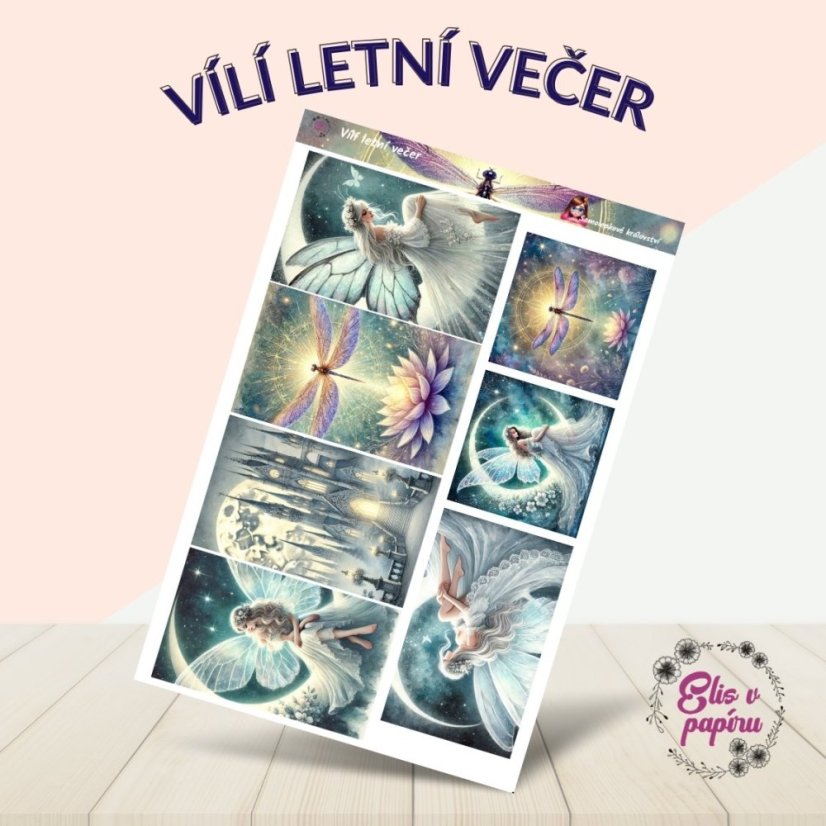 Vílí letní večer | Samolepky do diáře