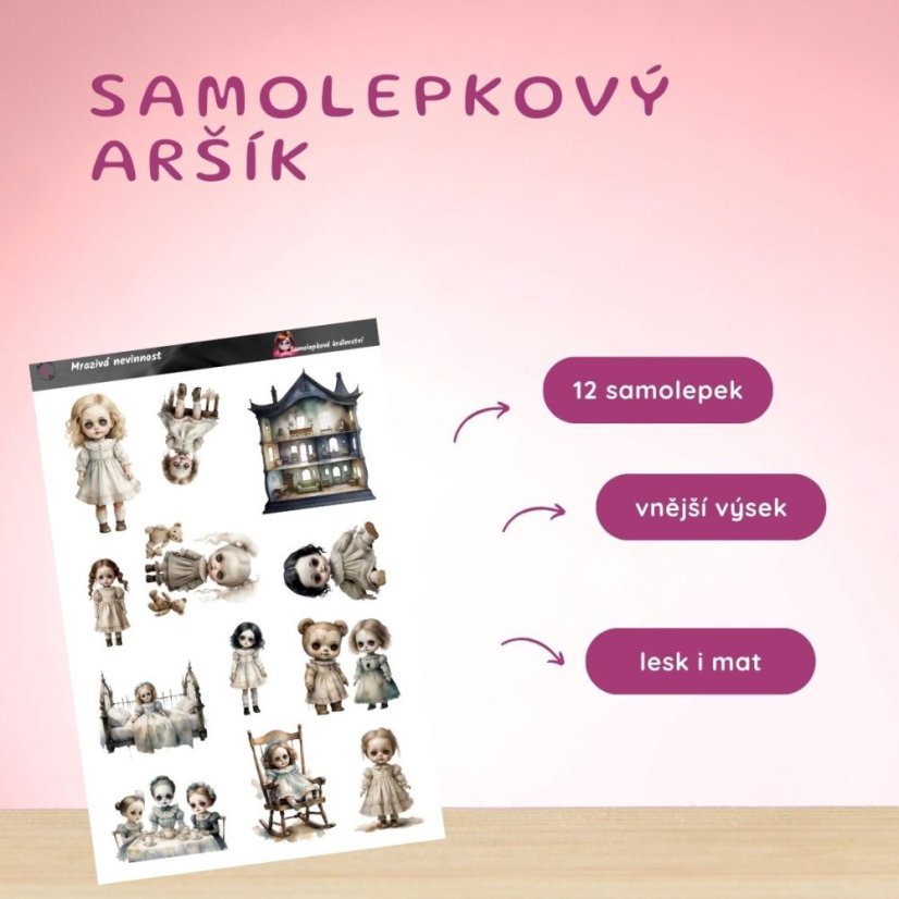 Mrazivá nevinnost | Samolepky do diáře