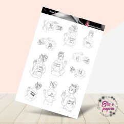 Jsem jaká jsem | Samolepky do diáře