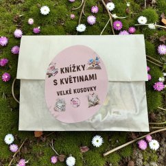 Knížky s květinami | Velké kusové samolepky do diáře i pro scrapbook