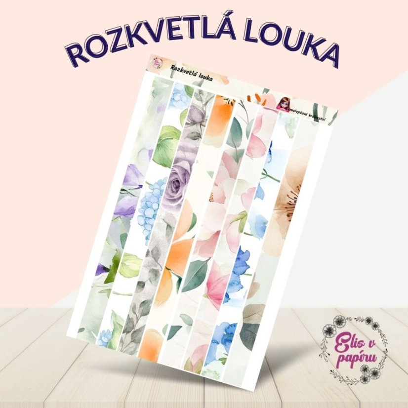 Rozkvetlá louka | Samolepky do diáře