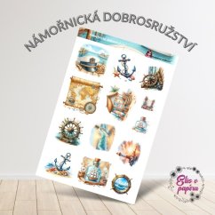 Námořnická dobrodružství | Samolepky do diáře