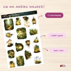 Světýlka kouzelného lesa | Samolepky do diáře