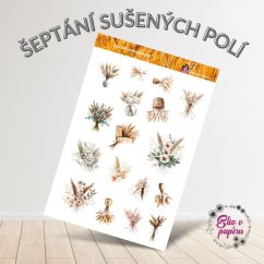 Šeptání sušených polí | Samolepky do diáře
