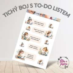 Tichý boj s to-do listem | Samolepky do diáře