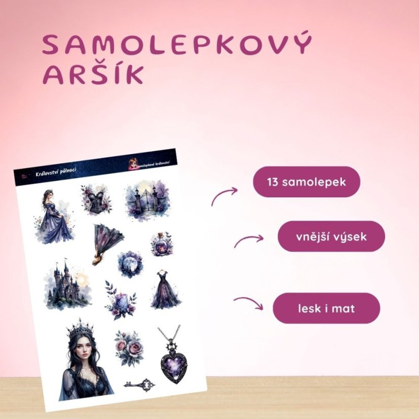 Království půlnoci | Samolepky do diáře