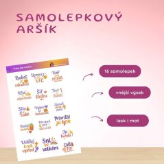 Úsměv jako mindset | Samolepky do diáře