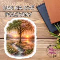 Den na dvě poloviny | Samolepka do diáře | Limitka