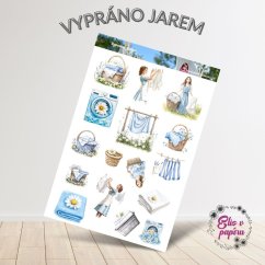 Vypráno jarem | Samolepky do diáře