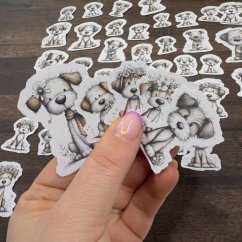 Psíci | Malé kusové samolepky pro diář i scrapbook