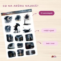 Podzimní liják | Samolepky do diáře