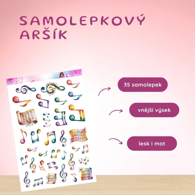 Noty | Samolepky do diáře
