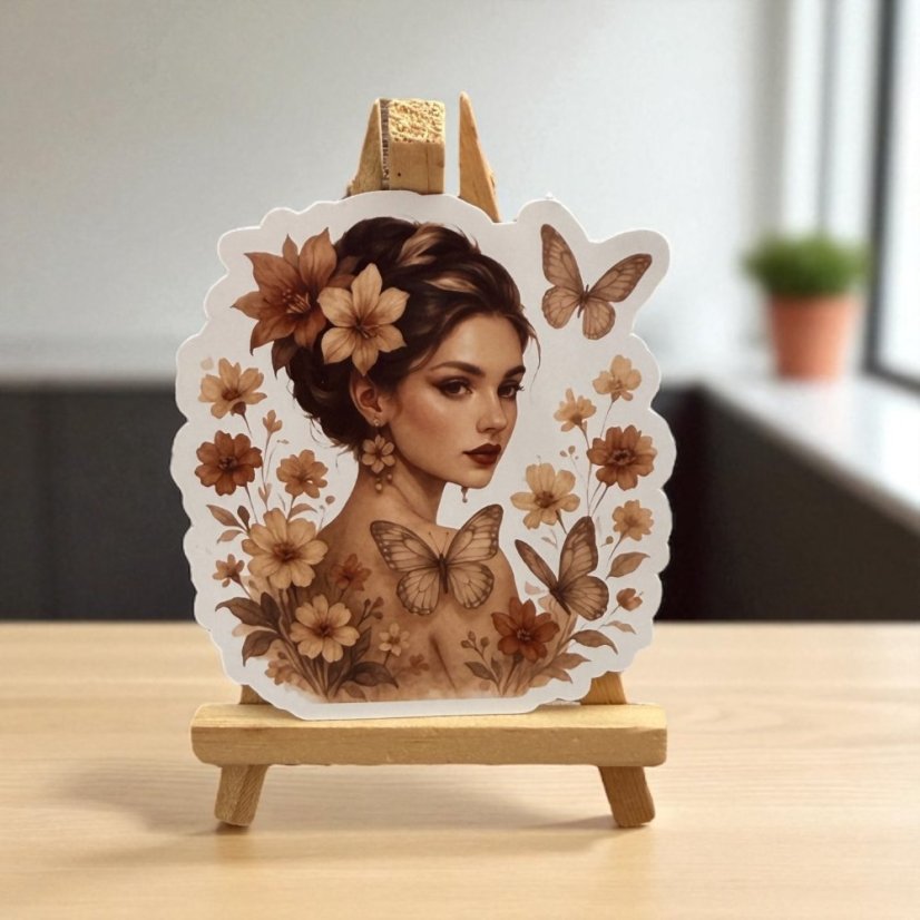 Rozkvetlá slečna  | Samolepky do diáře