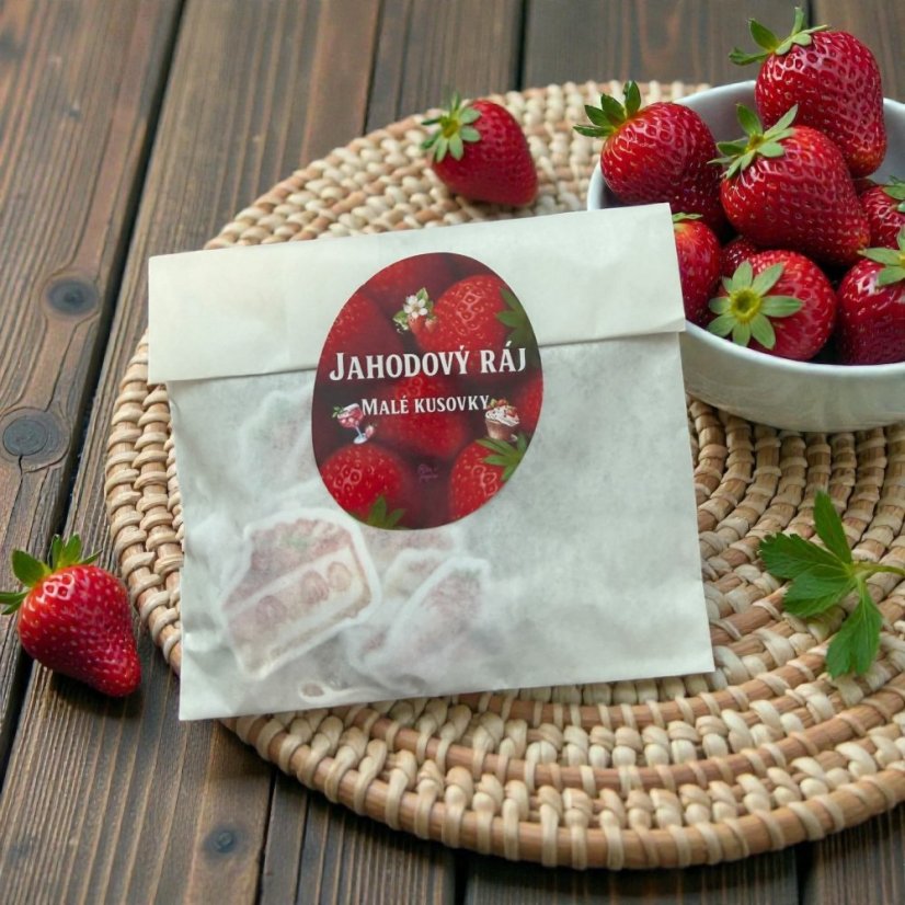 Jahodový ráj | Malé kusové samolepky do diáře i na scrapbook