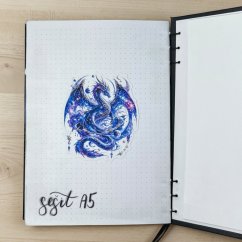 Astrální drak | Maxi kusová samolepka pro diář i scrapbook