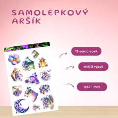 Fialky | Samolepky do diáře