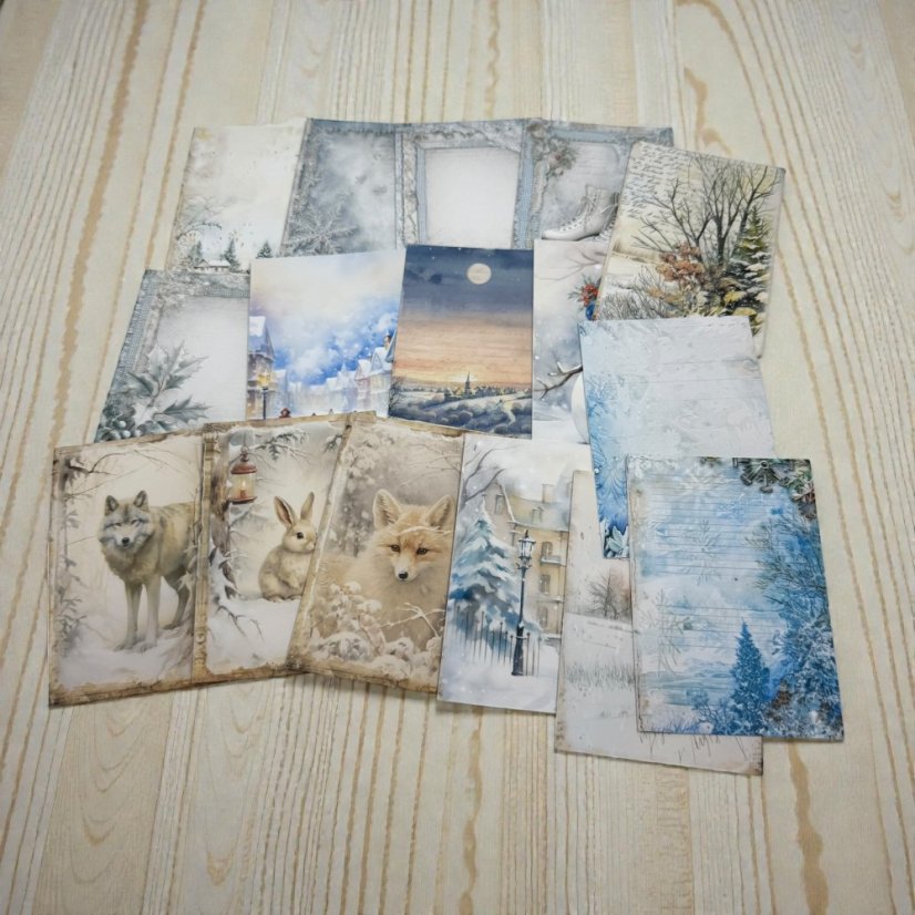 Ticho zimy | Journalingová sada samolepek