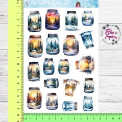 Zima v láhvi | Samolepky do diáře
