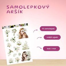 Elegantní lilie | Samolepky do diáře