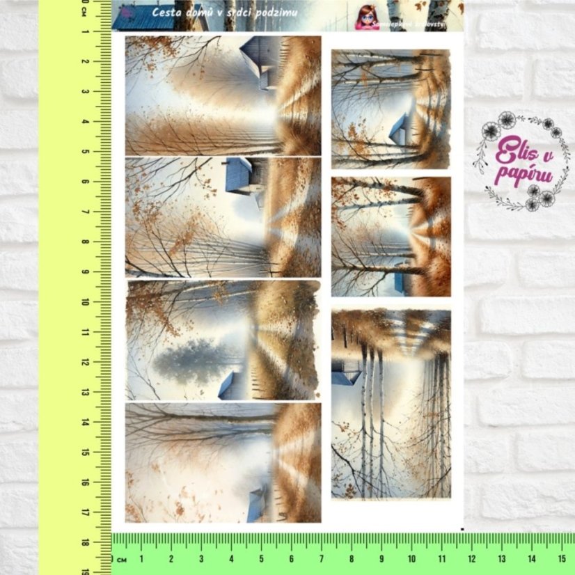 Cesta domů v srdci podzimu | Samolepky do diáře - obrázkové boxy
