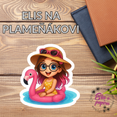 Elis na plameňákovi | Samolepky do diáře