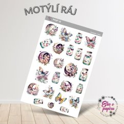 Kouzelný motýlí ráj na samolepkách pro tvůj diář, bujo nebo scrapbook. Ozdob své plánování jemnými a elegantními motivy plnými fantazie. Kouzelný motýlí ráj na samolepkách pro tvůj diář, bujo nebo scrapbook. Ozdob své plánování jemnými a elegantními motivy plnými fantazie.