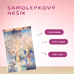 Lesk zimních stromů | Samolepky do diáře - obrázkové pásky