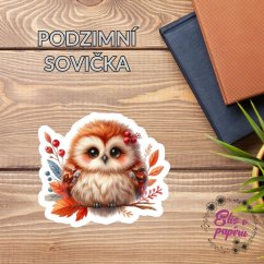 Podzimní sovička | Samolepky do diáře