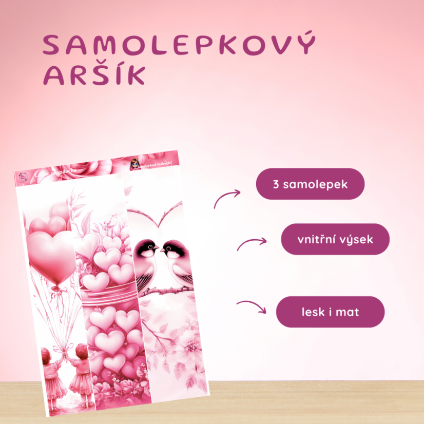 Srdce ve vzduchu | Samolepky do diáře | Limitka