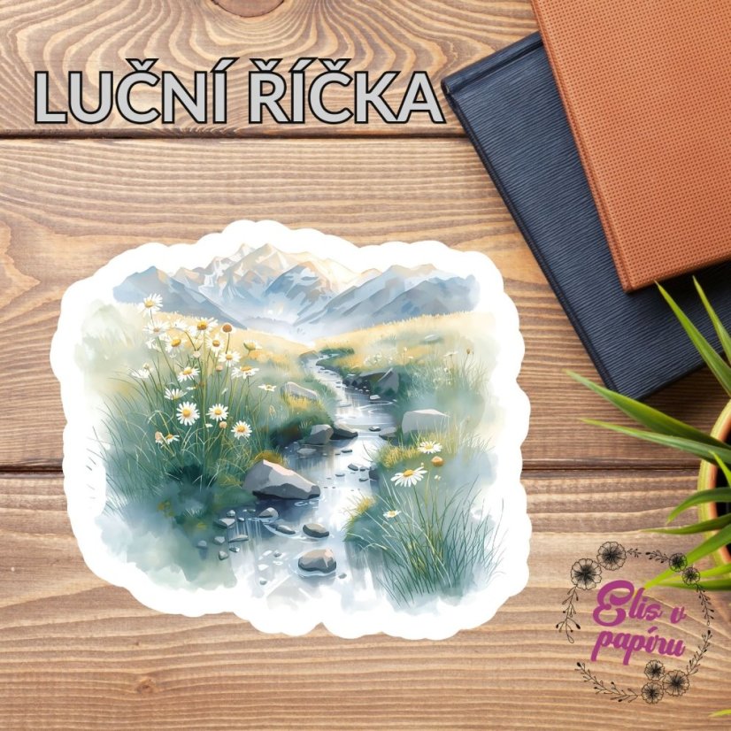 Luční říčka | Samolepka do diáře