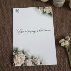 Dopisní papíry s květinami