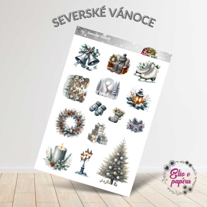 Severské Vánoce | Samolepky do diáře
