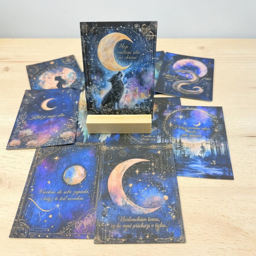 Blíž sobě, blíž hvězdám | magické afirmační kartičky | limitka