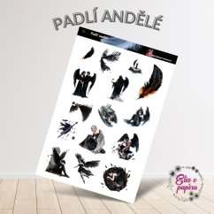 Padlí andělé | Samolepky do diáře