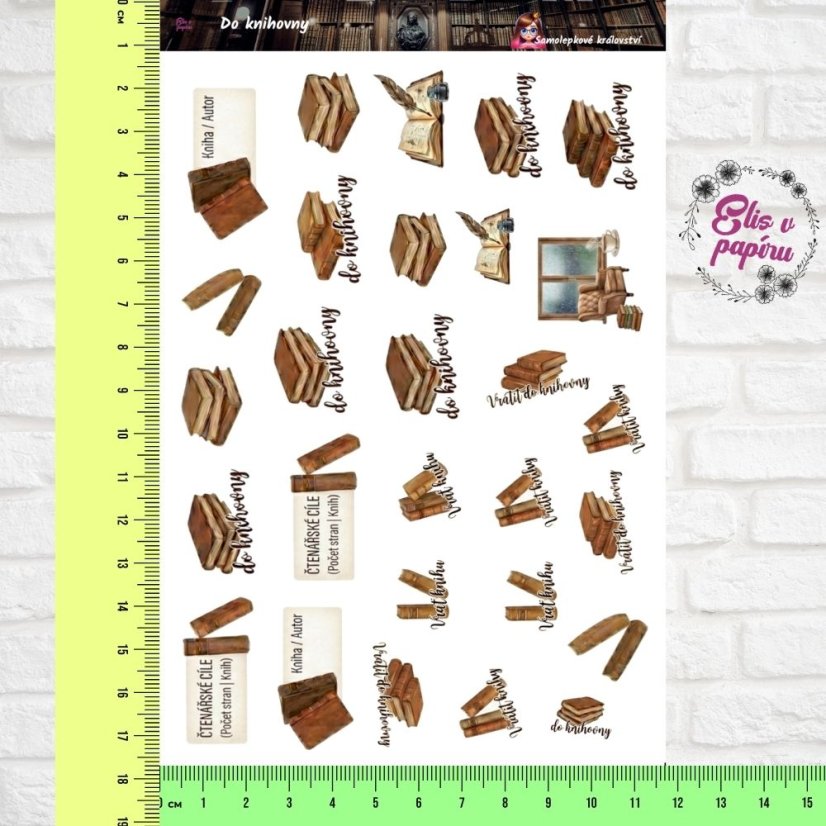 Do knihovny |  Samolepky do diáře